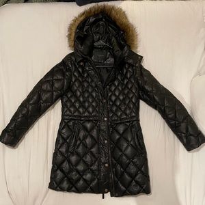 MARC NEW YORK Quilted Down Black Puffer Coat